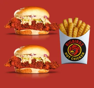 #1) TWO SLIDERS WITH FRIES 