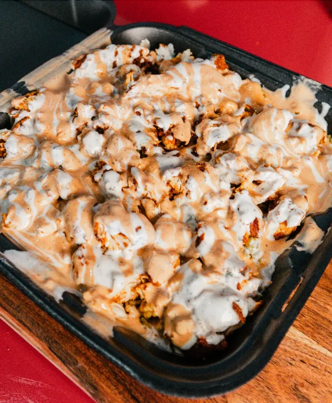 #6) HOT TENDERS OVER RICE BOX